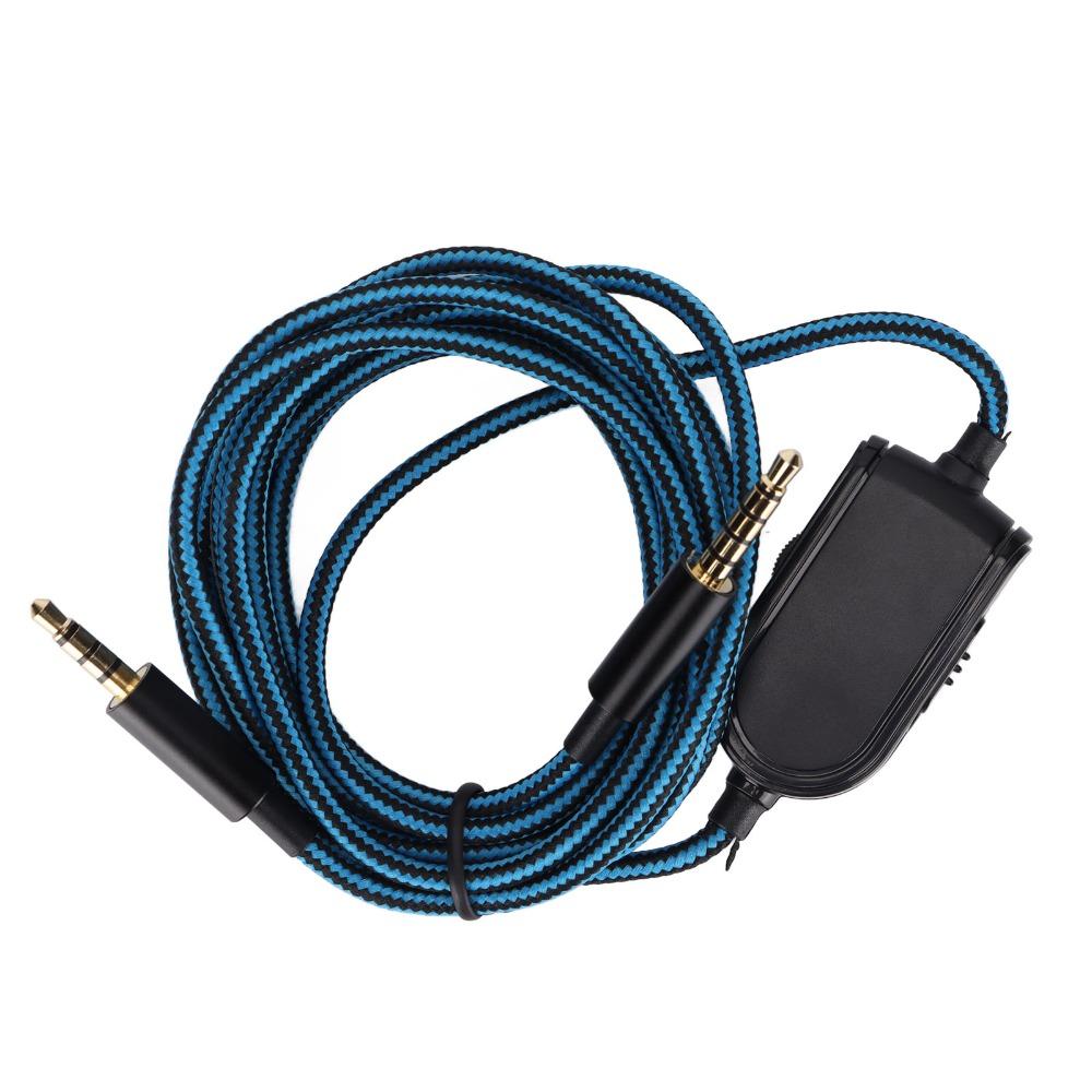 2m/78in Blue Braided Cable Inline Control Cord for Astro A10 A30 A40 A50 Music Listening