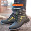 Work Sneakers Protective Shoes Lightweight Safety Shoes Puncture-Proof Anti-smash Steel Toe Shoes Kevlar Insoles Work Boots