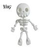 Posable Jointed Figurines 3D Printed Cute Skeleton Figurine, Articulated Halloween Decor, Small Large Set Ornament with Movable Joints for Desktop