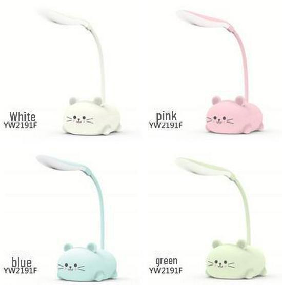 Lampă de birou pliabilă USB cu LED - Lumină de noapte pentru protecția ochilor animalelor din desene animate pentru copii, studiu, noptieră și cadou de Crăciun