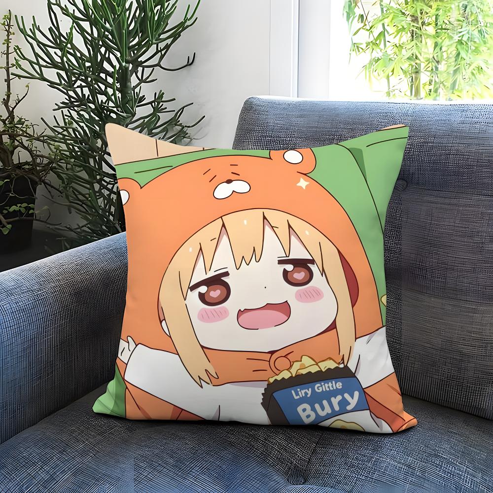 H-HHimouto! Umaru-chanSS Cushion Cover Comfortable Reversible Pillow Cover Ideal for Car Sofa Bedroom & Beyond