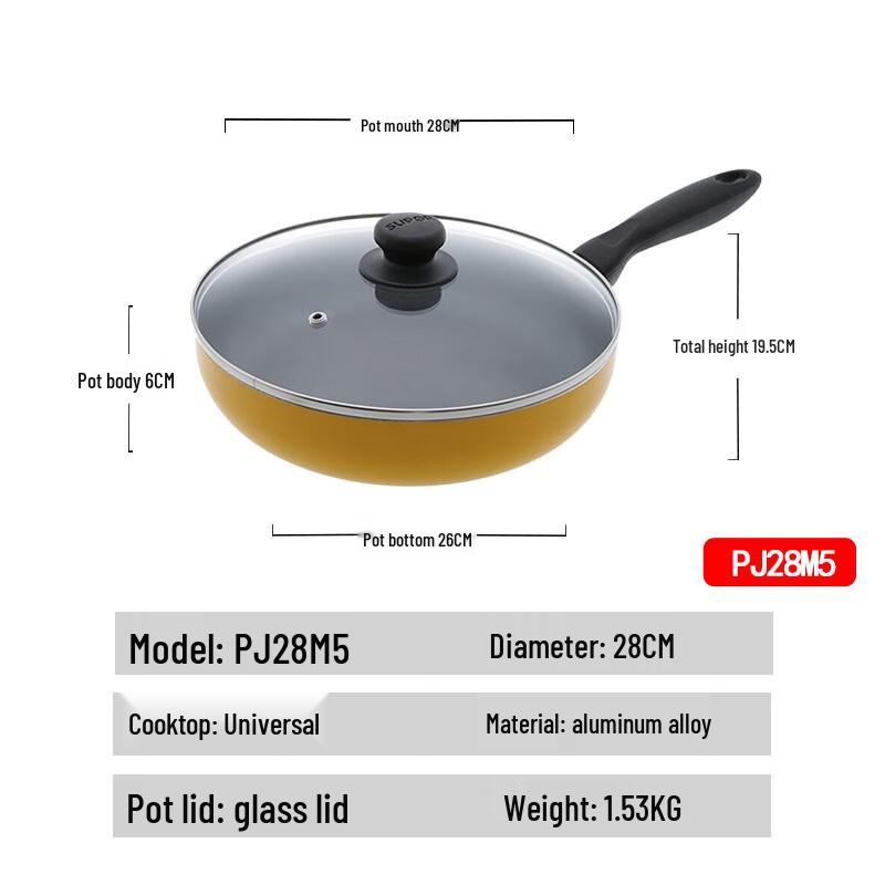 Supor 28cm Non-stick Flat-Bottom Frying Pan