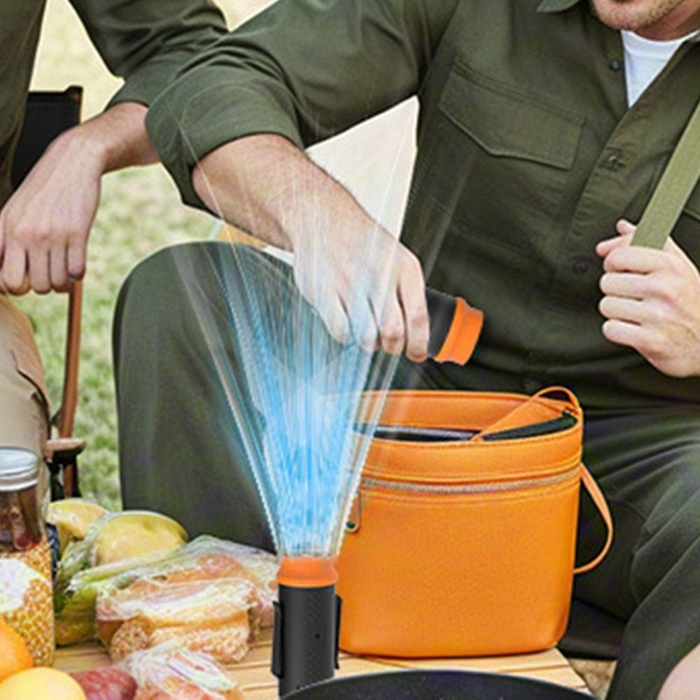 USB Rechargeable Waist Mounted Fan Strong Wind Personal Cooling Fan Outdoor Travel