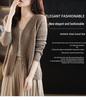 Spring 2023 Women's V-neck Cashmere Cardigan - Lightweight, Pure Wool Knit, Short, Solid Color Sweater.