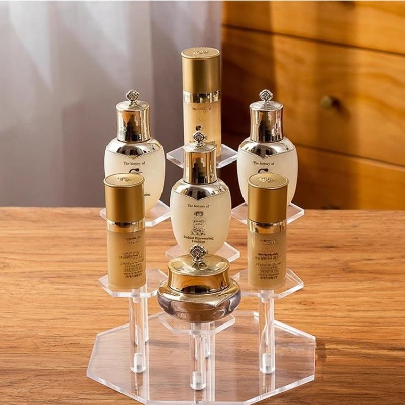 Acrylic Staircase Display Rack Doll Cosmetics Jewelry Display Stands Multi Functional Bedroom Bathroom Desktop Storage Rack