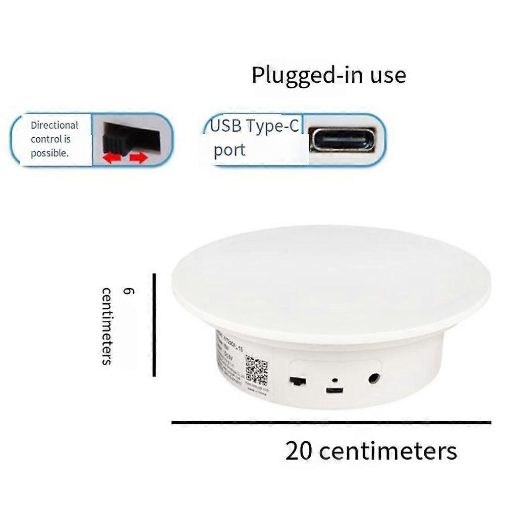 Electric Turntable Rotating Display Stand Photography Live Jewelry Small Jewelry Model Rotating Table Base 20cm