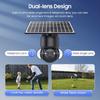 4K Solar Charge 8MP HD IP Camera 4G PTZ Dual Lens 12X Zoom Outdoor Waterproof Security CCTV Cam WIFI Surveillance Camera