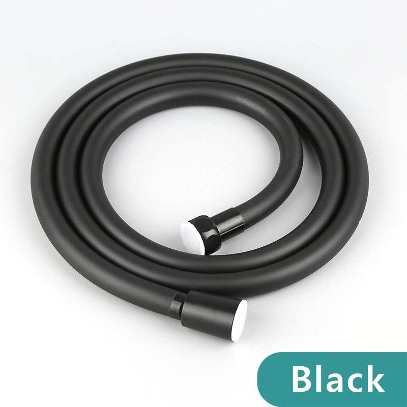 1.5m Flexible PVC Shower Hose G1/2 Connector Durable Anti-Rust Leak-Proof Gray Bathroom Pipe for Handheld Shower Head Accessorie
