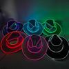 Iridescent LED Light-up Sequin Cowboy Hat for Christmas and Halloween Carnival