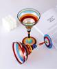 Hand-Painted High-Stem Margarita Glass for Cocktails