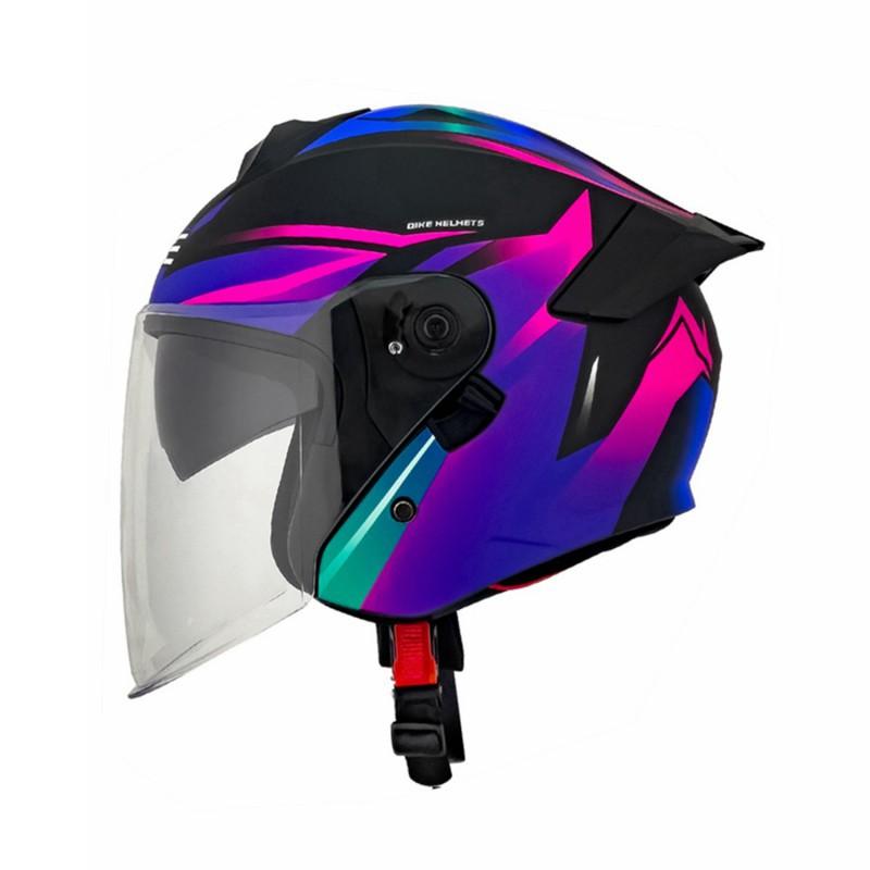 Delivery: Motorcycle Helmet Half Men Women Double Lenses Covered Three-quarters XL