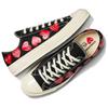 CDG Play X Converse Chuck 70 Lace-up Non-slip Durable Low-top Sneakers Unisex Black White Red