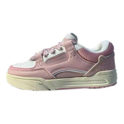 Comfortable Non-Slip Durable Low-Top Skate Shoes Women Sneakers Pink 122338040S-3