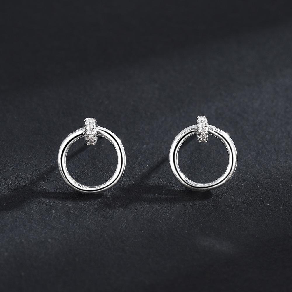 European and American High-End Irregular Hoop Stud Earrings - Versatile, Fashionable Cross-Border Jewelry