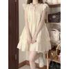 Milk Sweet Small Flying Sleeve Dress Women's Summer Small Retro Fungus Lace Princess Doll Short Dress