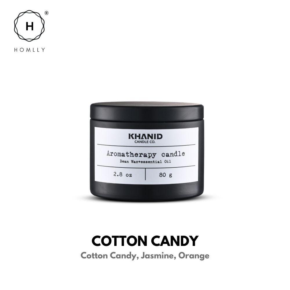 Homlly Khanid Collection Soy Wax Aroma Candles Black Travel Tin (80g) (X2PCS)