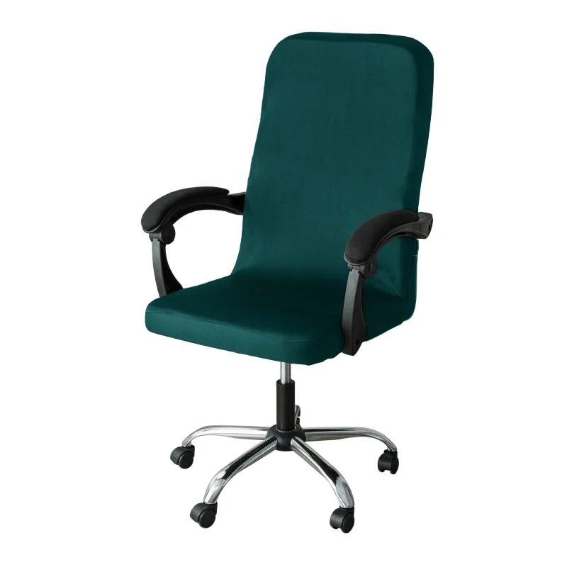 Spandex Office Chair Covers Stretch Gaming Chair Cover Solid Color Computer Chairs Cover Elastic Chair Slipcovers for Home Decor
