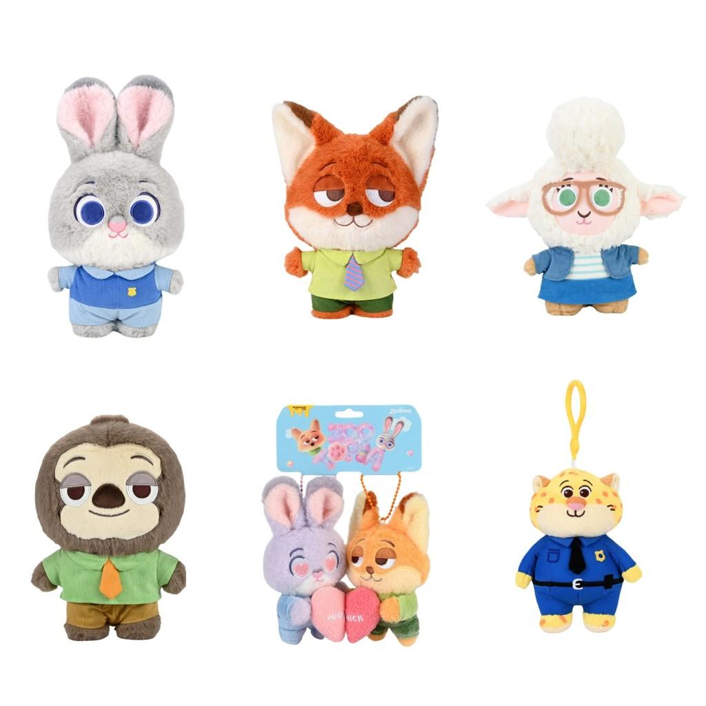 Rozkošná plyšová klíčenka Disney Zootopia Judy Hopps a Nick Wilde pro fanoušky