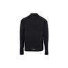 Nike Stójka Jednolity kolor Pół zamek Wodoodporny Raglan Długi rękaw T-shirt Męskie topy Czarny FB8565-010