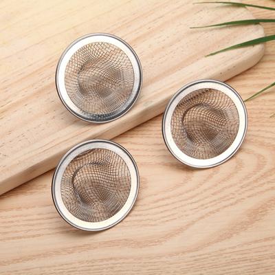 2Pcs Round Iron Bathroom Drain Filter Net Cover Hair Dirt Floor Strainer Stopper