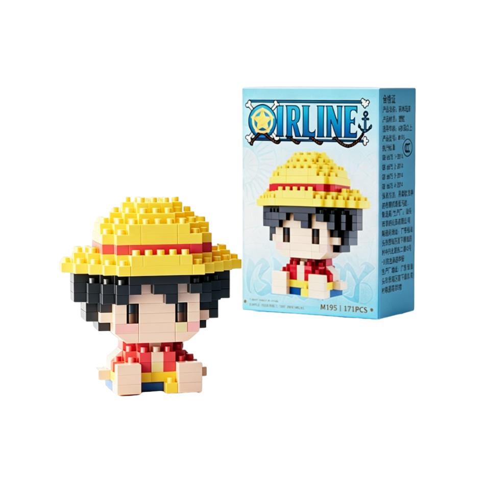 Anime Building Block Chopper Buggy Assembly Micro Building Block Zoro Robin Character Model Mini Bricks Figure Toys For Gift