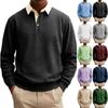 Men's Loose Fit Long Sleeve Round Neck Sweatshirt for Fall