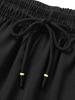Men'S Fashion Casual Shorts | Lightweight Non-Stretch, Asymmetrical Hem, Drawstring Closure, Side Zipper Pockets for Summer