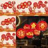 6Pcs Round Origami Fan 3D Paper Fan Flower Chinese Style Fan Flower New Paper Fan  Party Supplies