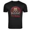 Pitbull Dog Tough Tattoo Style Graphic T-Shirt