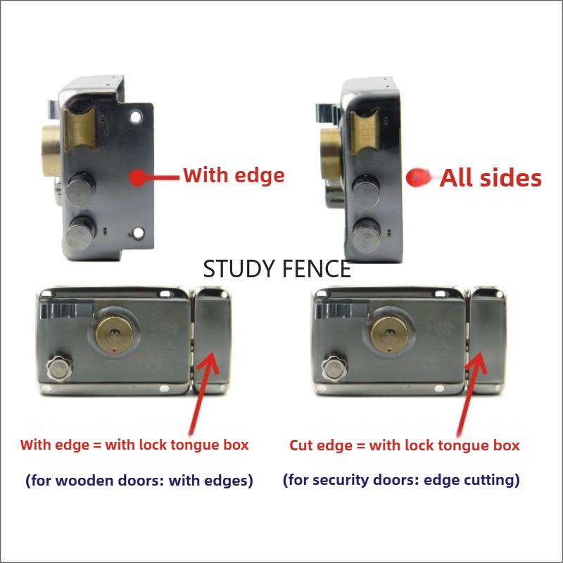 1 Set of Old Style Exterior Door Lock Set Anti-theft Door Lock Indoor Iron Door Lock with A Key Household Hardware Accessories