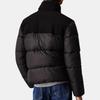 Calvin Klein Comfortable Solid Color Spliced Puffer Jacket Simple Long Sleeve Cotton Coat Men jackets Black J30J326091-BEH
