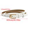 Girls Belt for Pants Women's PU Leather Waist Band Thin Waistband Decorative Waist Ornament Sash Clothing Accessory