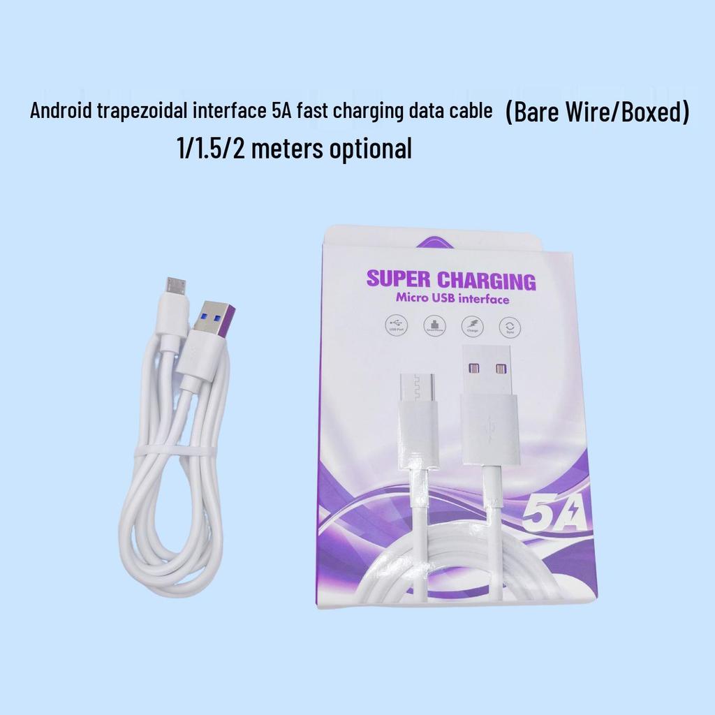 5A Type-C Super Fast Charging Cable for Android, iPhone, Huawei, Xiaomi - 6A Compatible