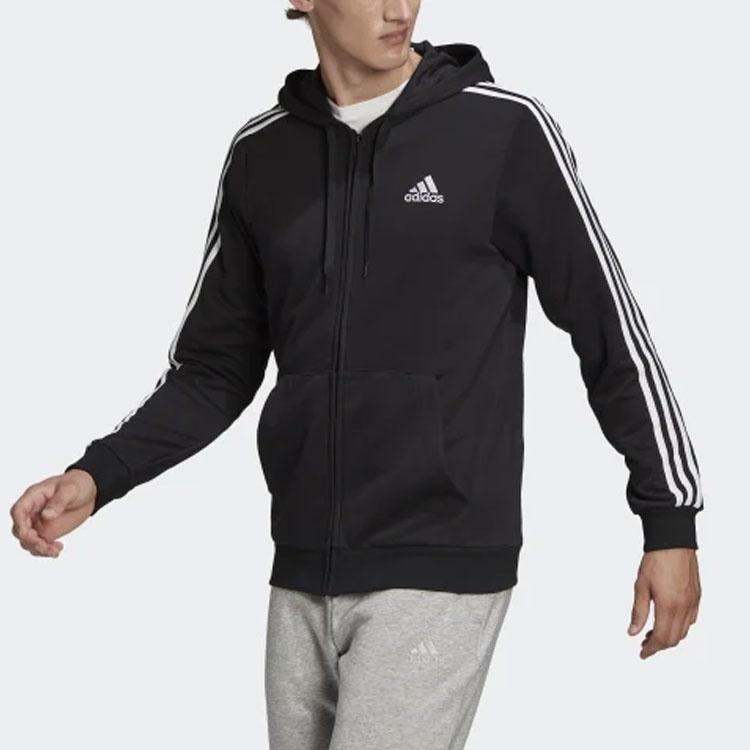adidas M 3s Ft Fz Hd Train Jacket Coat Black Men's GK9032
