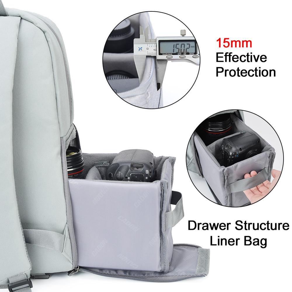 DSLR Camera Backpacks Professional Wear-resistant Large Bags   Cameras Lens Laptop Outdoor Travel Bags