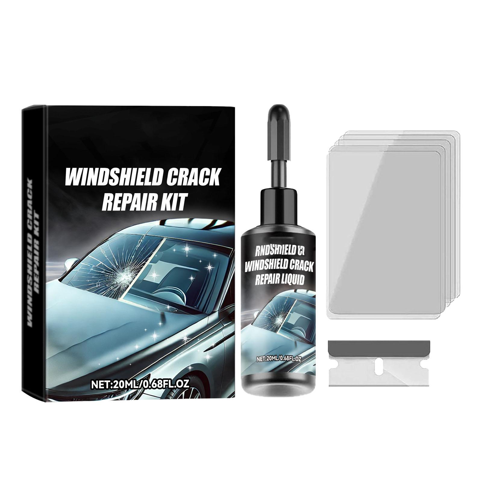 

Windshield Crack Repair Kit 20ml Liquid Resin with Applicator for Auto Glass Crack Fixing and Restoration Tool for Car Windshield Repair One Size