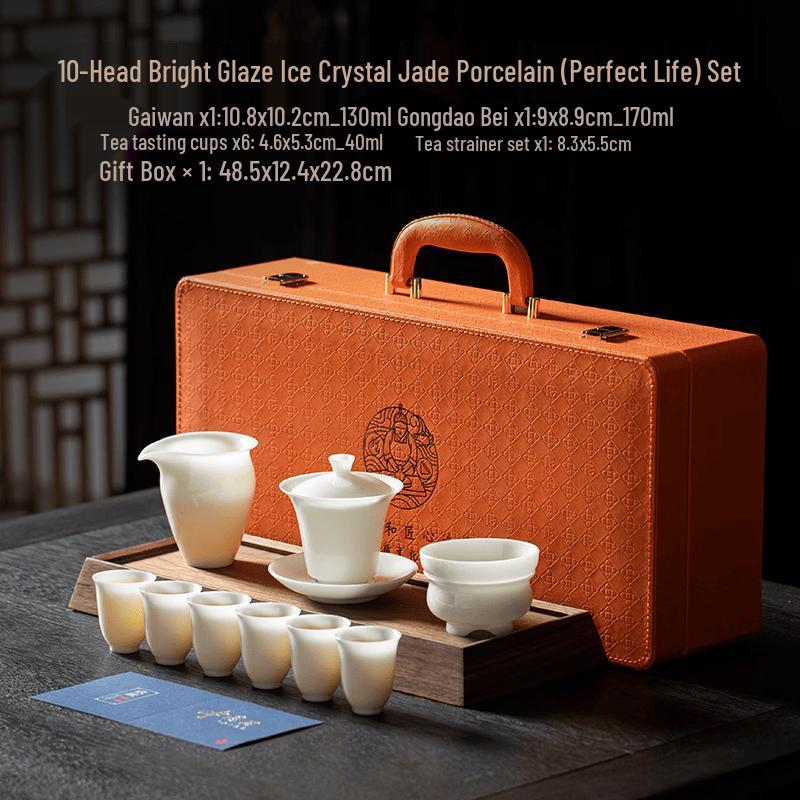 Chaxun Ice Crystal Jade Kung Fu Tea Set