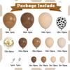 Vintage Cocoa Brown Rice Skin Tone Latex Balloon Set Birthday Venue New Year'S Arrangement