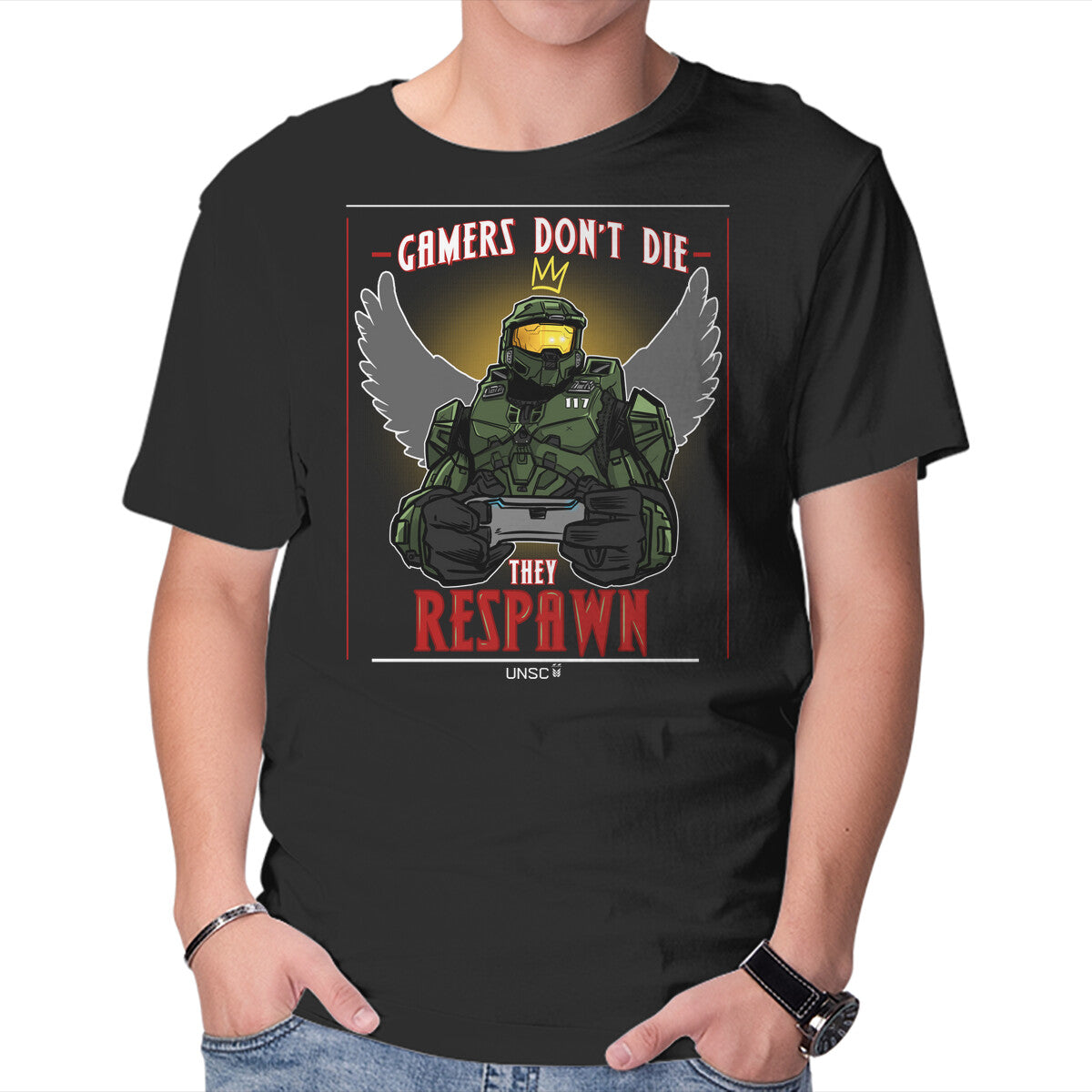 Unisex Crew Neck T-Shirt Gamer Meme Graphic Short Sleeve Casual Tee XS