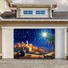 1pc Christmas Eve star Christmas Eve religious theme background cloth, party banner, holiday decoration Christmas Eve