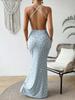 Women's Summer Maxi Dress Backless Strap Sexy High Waist Dress