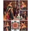 New Launch – Elegant Soft Lichi Silk Saree with Rich Jacquard Weaving & Contrast Blouse Elegance