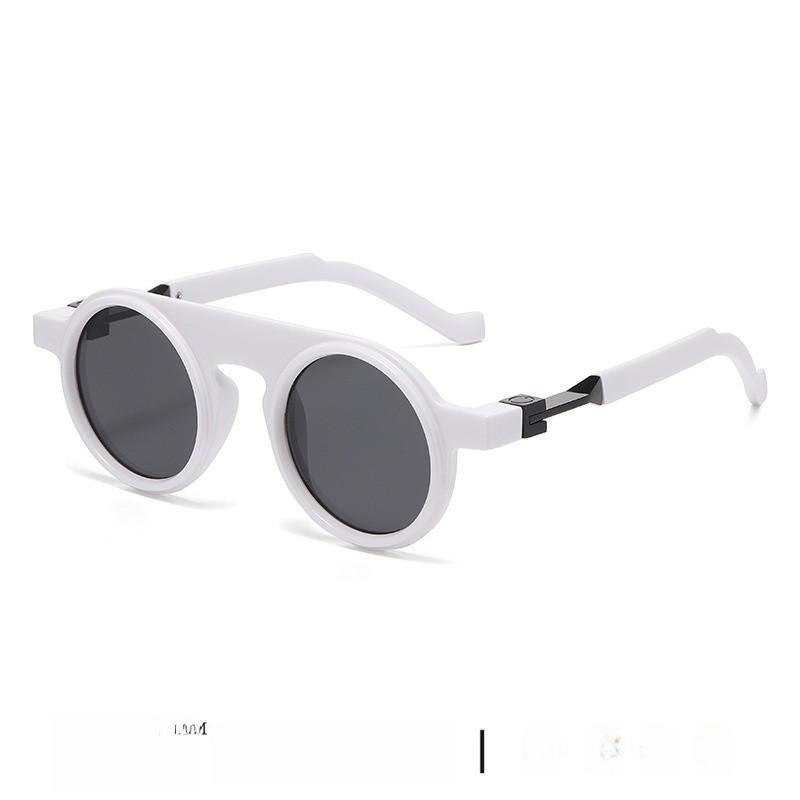 Vintage Mens Round Sunglasses With Uv400 Protection For Fashionable Streetwear