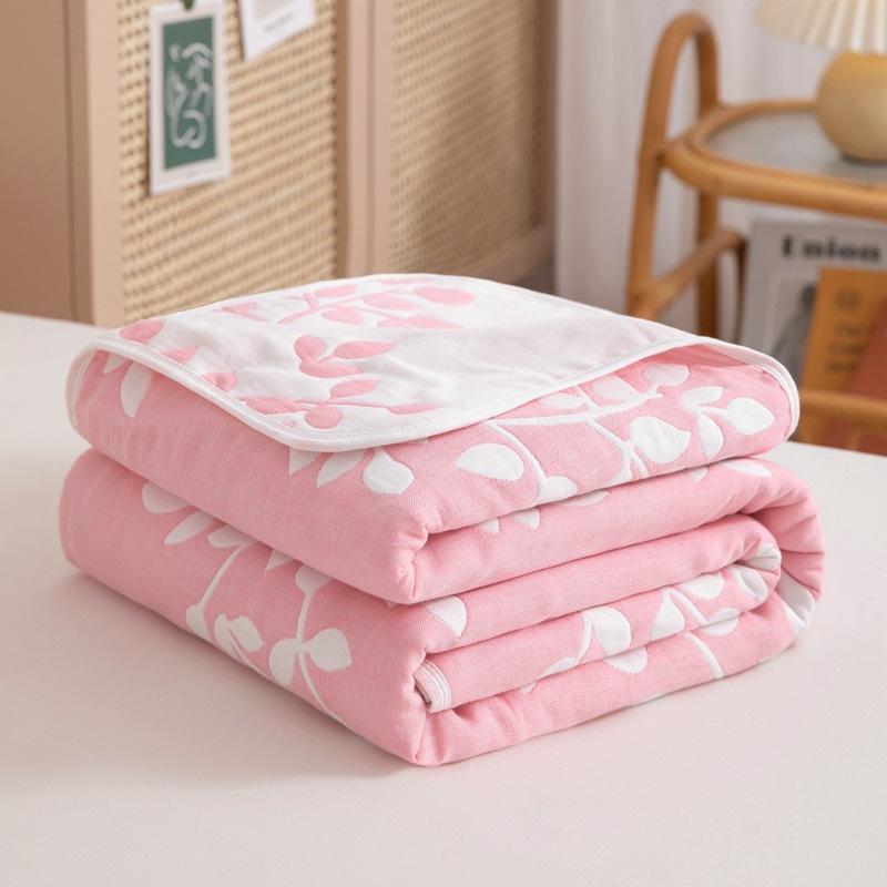 Class A Cotton Six-layer Gauze Children Throw Blanket Couch Soft Towel Quilt Single Double Summer Air Conditioning Cover Blanket For Kids Adult