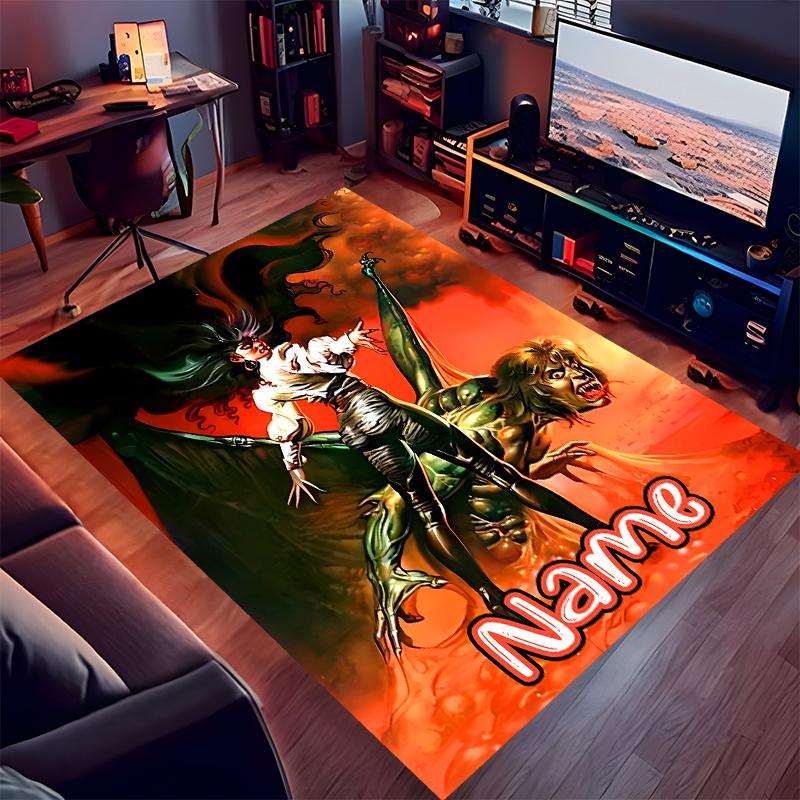 Custom Personalization Rock Ozzy Osbourne Print Area Rug - Soft, Washable Non-Slip Indoor Mat,Living Room,Home&Office Decorative Rug