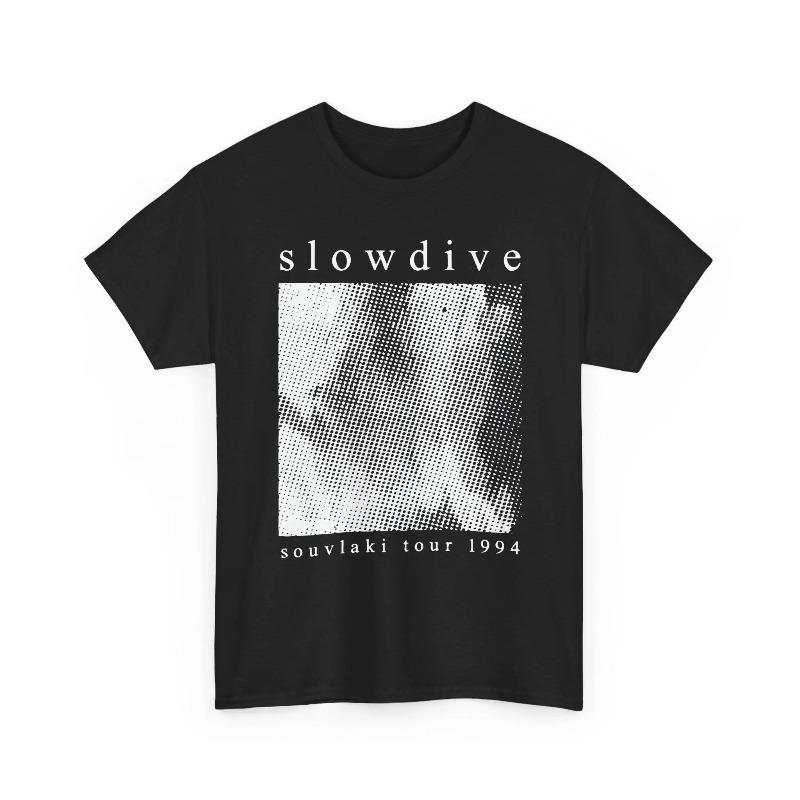 

Slowdive Souvlaki Tour 1994 T-Shirt 90s Shoegaze Music Summer Men s and Women s Loose and Breathable T-shirt Top S