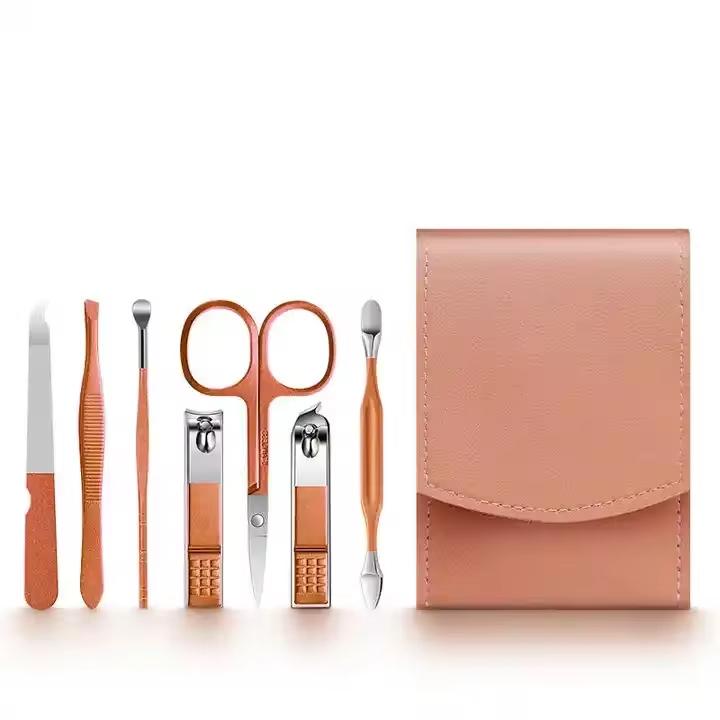 Luxurious Stainless Steel Infant Manicure & Pedicure Set Nail Clippers Cleaner Cutter Nail File Kit