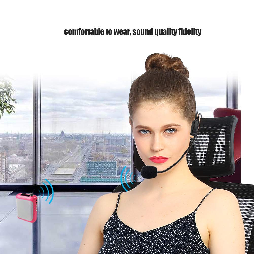 Akozon 3-Pin XLR Headset Microphone Mini XLR Professional Headwear Microphone Ta3F Plug