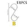 S-shaped Hook - Multi Purpose S-shaped Decorative Hanger | Used for Bathrooms, Changing Rooms, Durable Metal Hooks