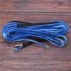 NEW-4Pcs 3/16 Inch X 50 Inch 7700 Lbs Synthetic Winch Line Cable Rope With Protection Sleeve For ATV UTV (Blue)